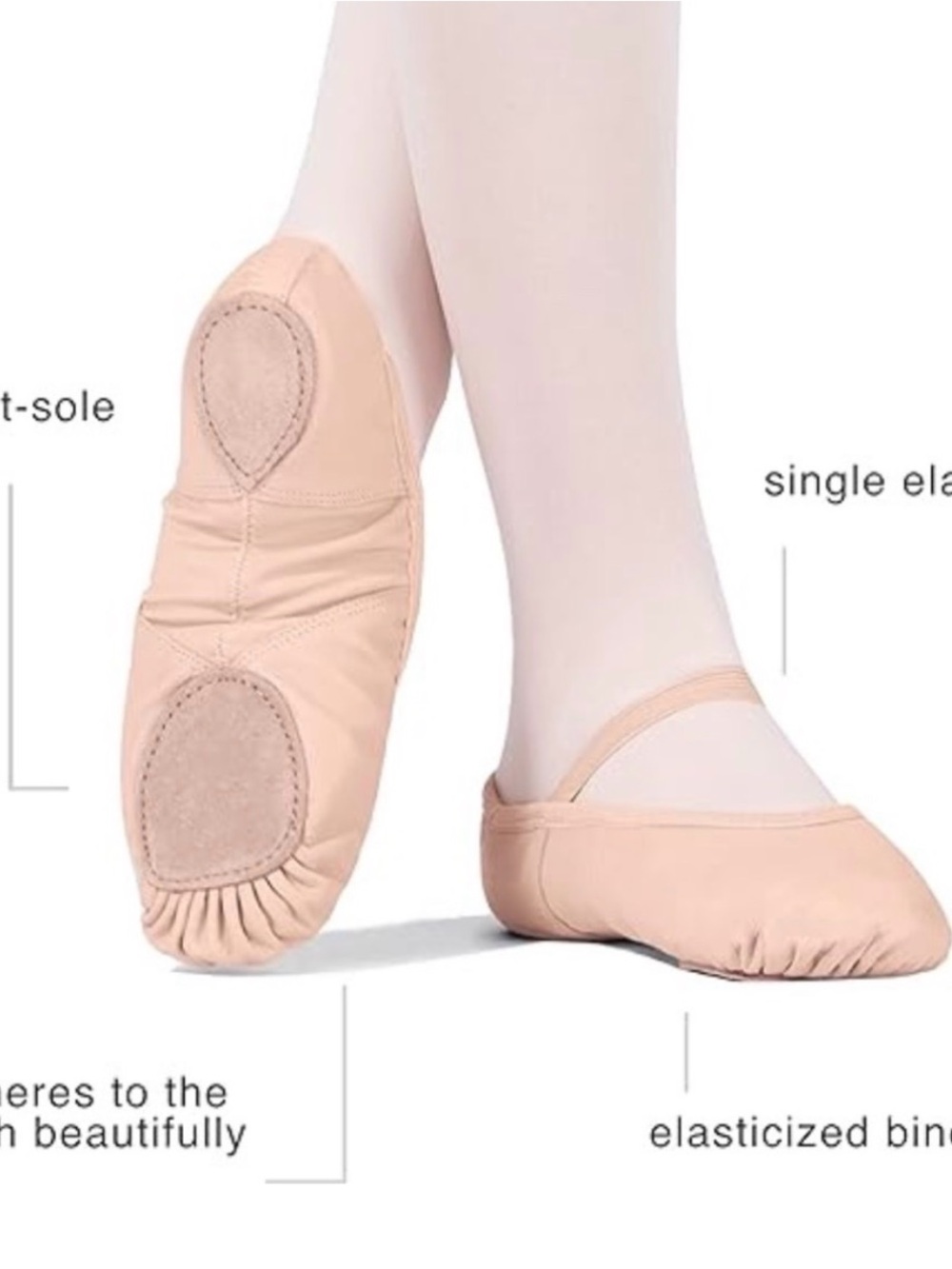 NIB Theatricals Split Sole Ballet Slippers